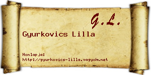 Gyurkovics Lilla névjegykártya