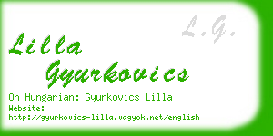 lilla gyurkovics business card